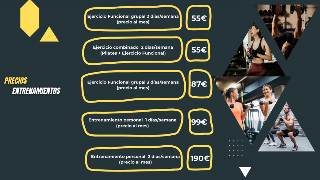 mejor precio del entrenamiento personal en granada